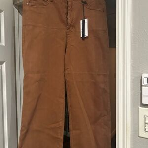 Judy Blue Rich Brown Cropped Wide leg Jeans